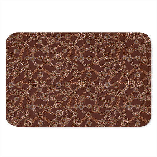 Aboriginal Indigenous Dot Pattern Print Indoor Door Mat