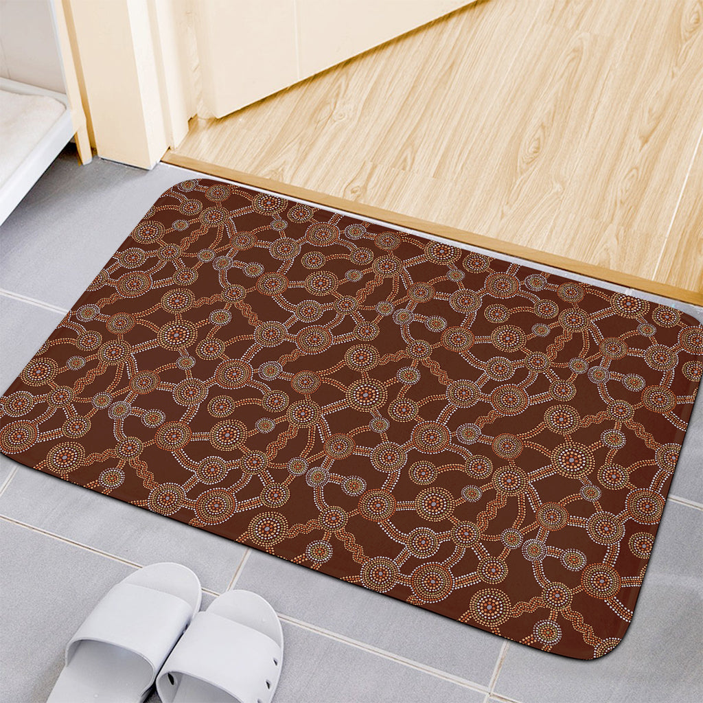 Aboriginal Indigenous Dot Pattern Print Indoor Door Mat