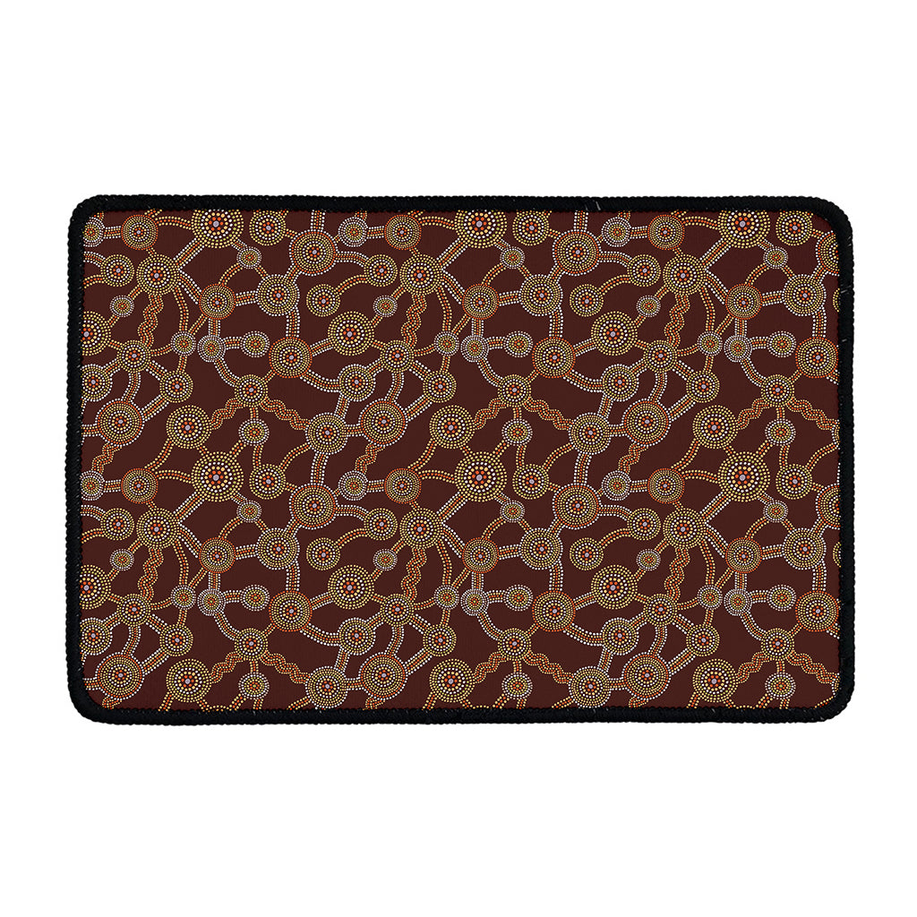 Aboriginal Indigenous Dot Pattern Print Kitchen Mat