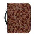 Aboriginal Indigenous Dot Pattern Print Leather Bible Cover