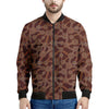 Aboriginal Indigenous Dot Pattern Print Men's Bomber Jacket