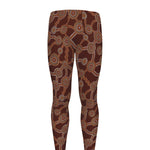 Aboriginal Indigenous Dot Pattern Print Men's leggings