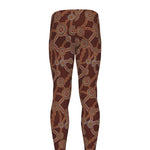 Aboriginal Indigenous Dot Pattern Print Men's leggings