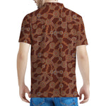 Aboriginal Indigenous Dot Pattern Print Men's Polo Shirt