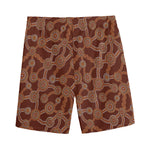 Aboriginal Indigenous Dot Pattern Print Men's Sports Shorts