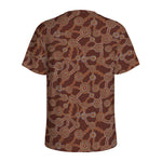 Aboriginal Indigenous Dot Pattern Print Men's Sports T-Shirt