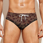 Aboriginal Indigenous Dot Pattern Print Men's Swim Briefs