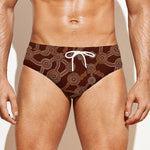 Aboriginal Indigenous Dot Pattern Print Men's Swim Briefs