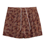 Aboriginal Indigenous Dot Pattern Print Mesh Shorts