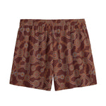 Aboriginal Indigenous Dot Pattern Print Mesh Shorts