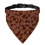 Aboriginal Indigenous Dot Pattern Print Over The Collar Dog Bandana