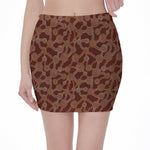 Aboriginal Indigenous Dot Pattern Print Pencil Mini Skirt