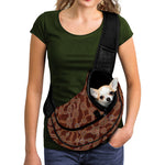Aboriginal Indigenous Dot Pattern Print Pet Sling Carrier