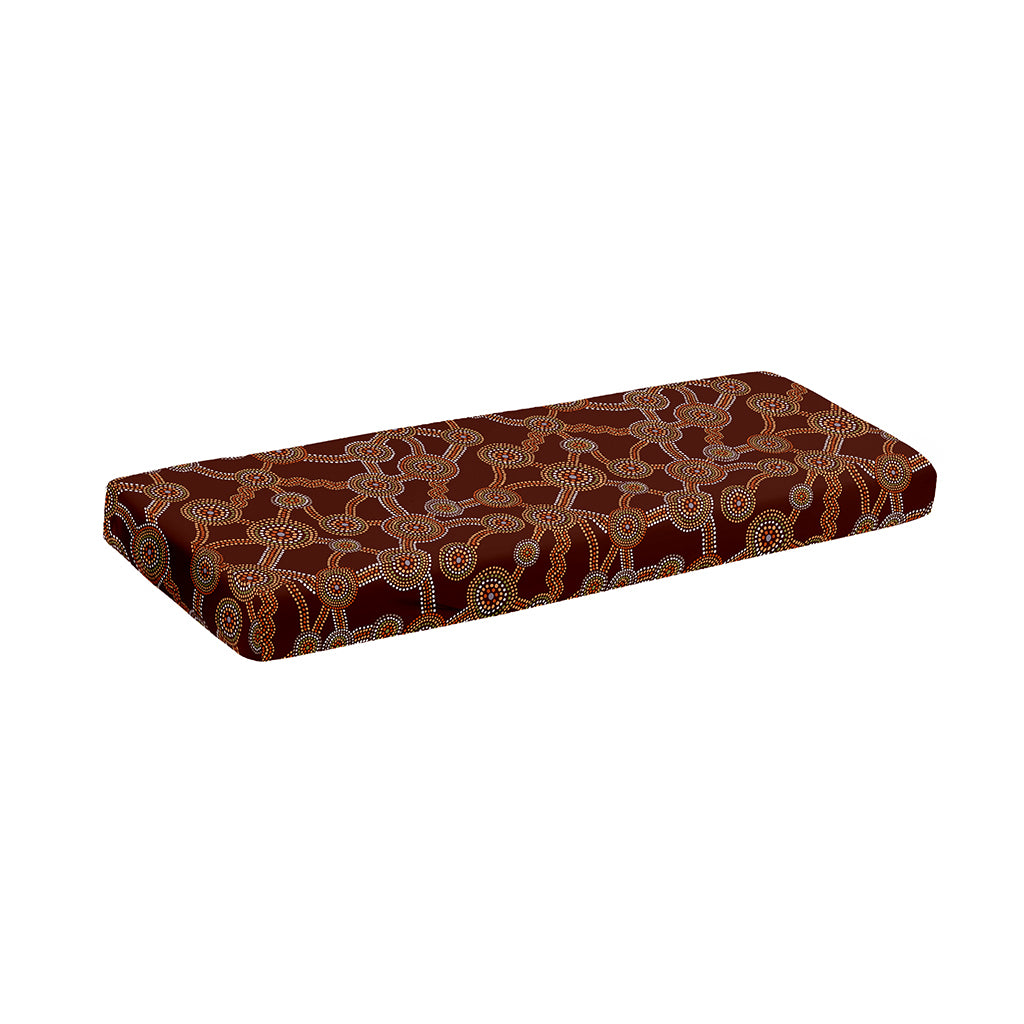Aboriginal Indigenous Dot Pattern Print Piano Keyboard Cover