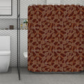 Aboriginal Indigenous Dot Pattern Print Polyester Shower Curtain