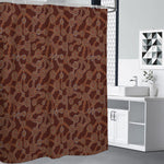 Aboriginal Indigenous Dot Pattern Print Premium Shower Curtain