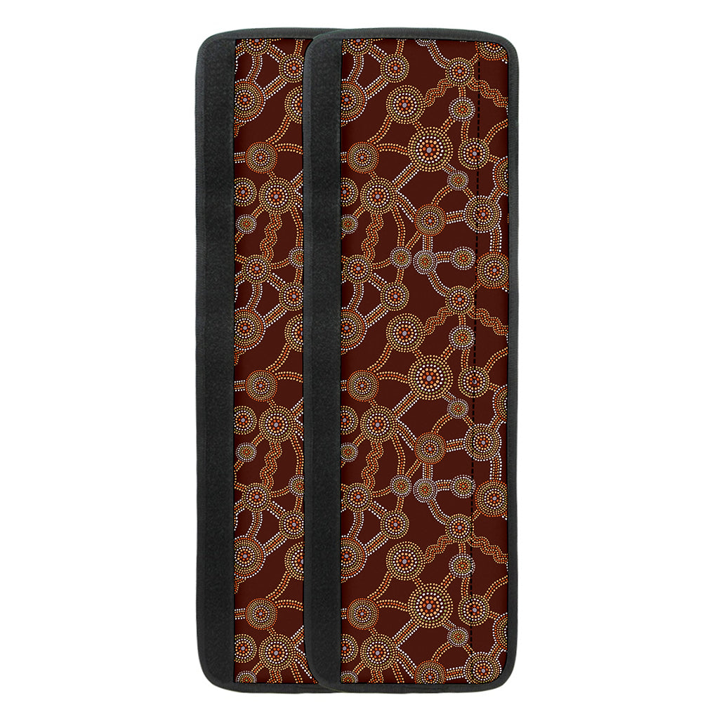 Aboriginal Indigenous Dot Pattern Print Refrigerator Handle Covers
