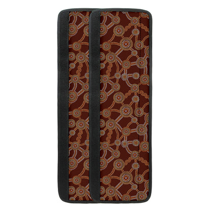Aboriginal Indigenous Dot Pattern Print Refrigerator Handle Covers