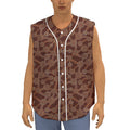 Aboriginal Indigenous Dot Pattern Print Sleeveless Baseball Jersey
