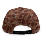 Aboriginal Indigenous Dot Pattern Print Snapback Cap