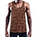 Aboriginal Indigenous Dot Pattern Print Men's Workout Tank Top