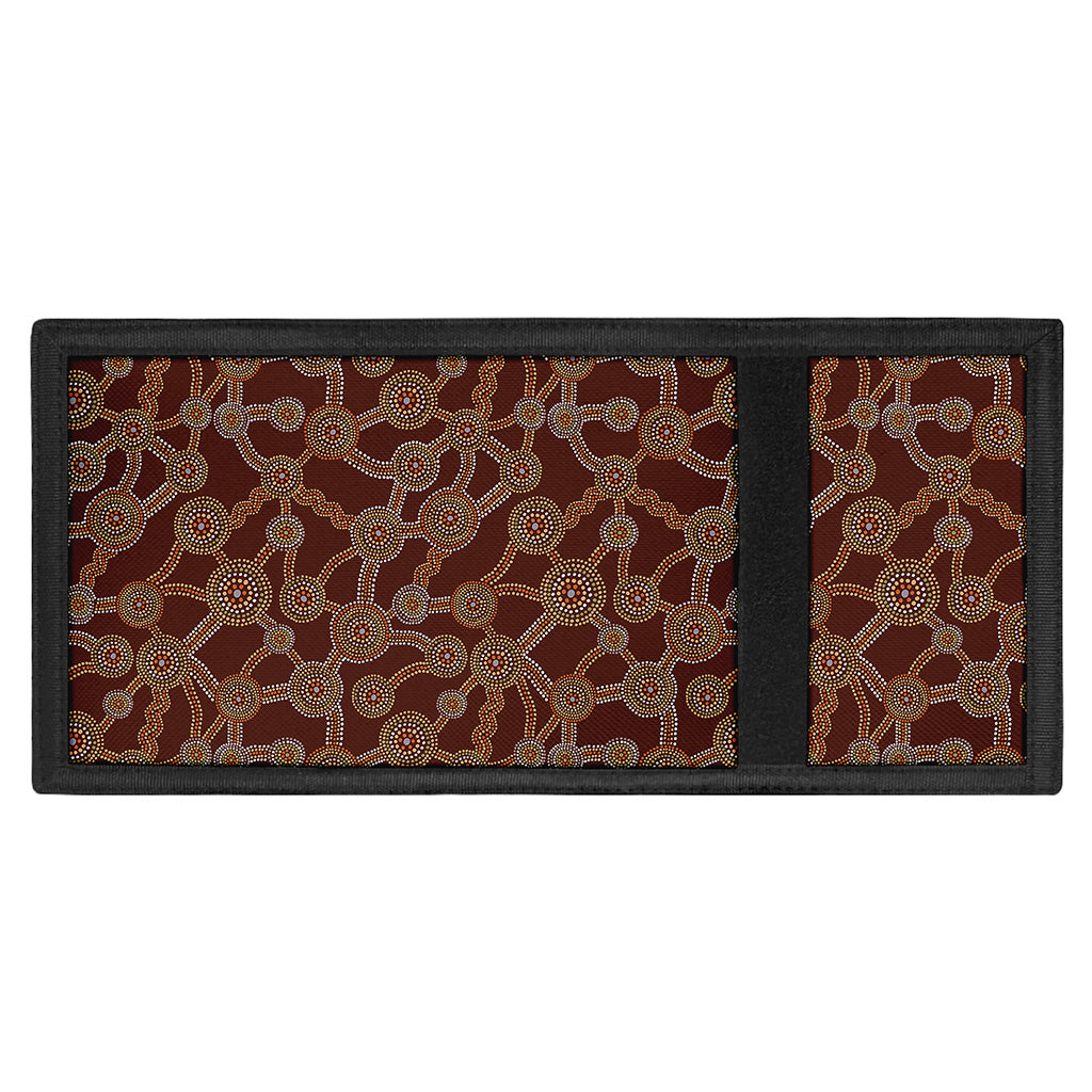 Aboriginal Indigenous Dot Pattern Print Trifold Wallet