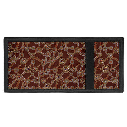 Aboriginal Indigenous Dot Pattern Print Trifold Wallet