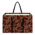 Aboriginal Indigenous Dot Pattern Print Utility Tote Bag