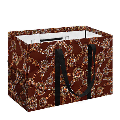 Aboriginal Indigenous Dot Pattern Print Utility Tote Bag