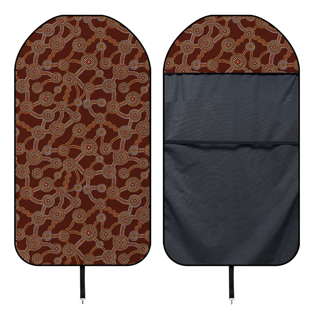 Aboriginal Indigenous Dot Pattern Print Waterproof Car Seat Cover