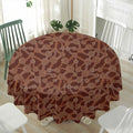 Aboriginal Indigenous Dot Pattern Print Waterproof Round Tablecloth