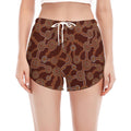Aboriginal Indigenous Dot Pattern Print Women's Split Running Shorts