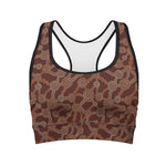 Aboriginal Indigenous Dot Pattern Print Women's Sports Bra