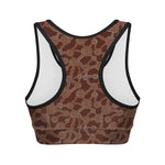 Aboriginal Indigenous Dot Pattern Print Women's Sports Bra