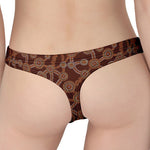 Aboriginal Indigenous Dot Pattern Print Women's Thong