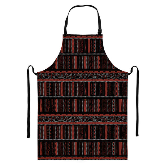 Aboriginal Indigenous Pattern Print Bib Apron With Pocket