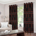 Aboriginal Indigenous Pattern Print Dimout Grommet Curtains