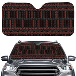 Aboriginal Indigenous Pattern Print Car Windshield Sun Shade