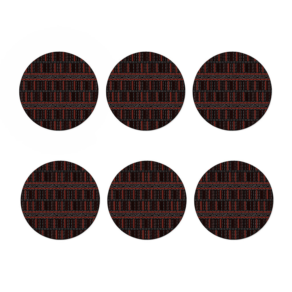 Aboriginal Indigenous Pattern Print Coaster Set