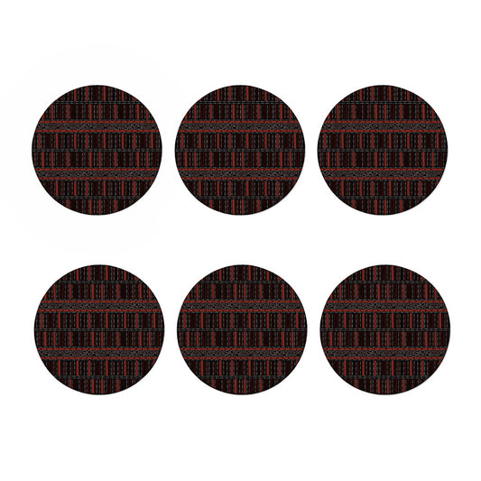 Aboriginal Indigenous Pattern Print Coaster Set