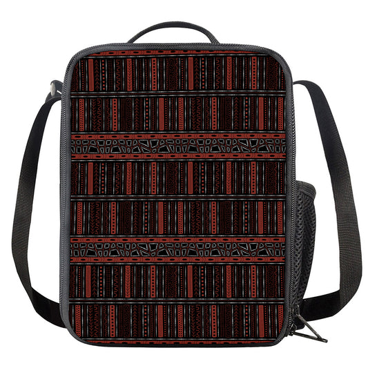 Aboriginal Indigenous Pattern Print Crossbody Lunch Bag