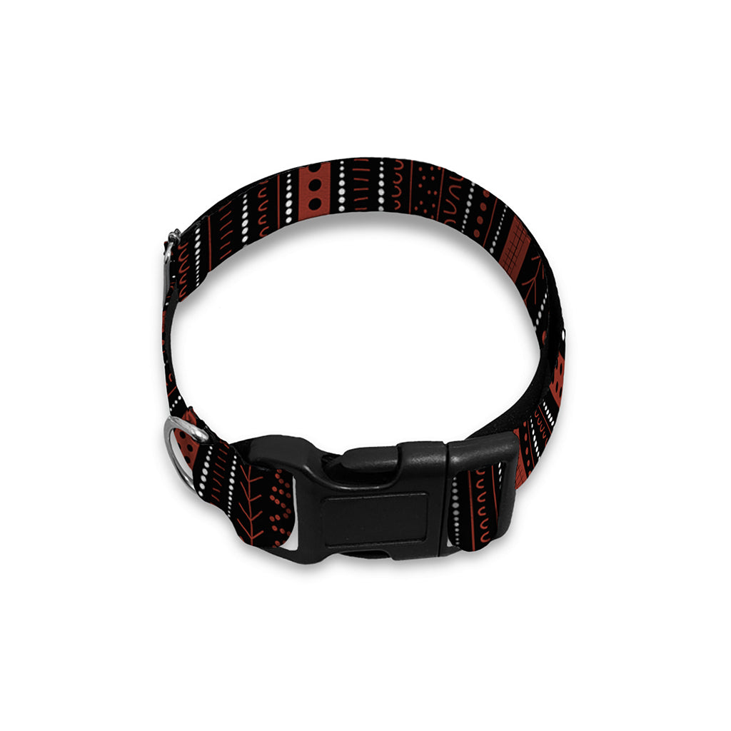 Aboriginal Indigenous Pattern Print Dog Collar