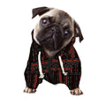 Aboriginal Indigenous Pattern Print Dog Zip Up Hoodie