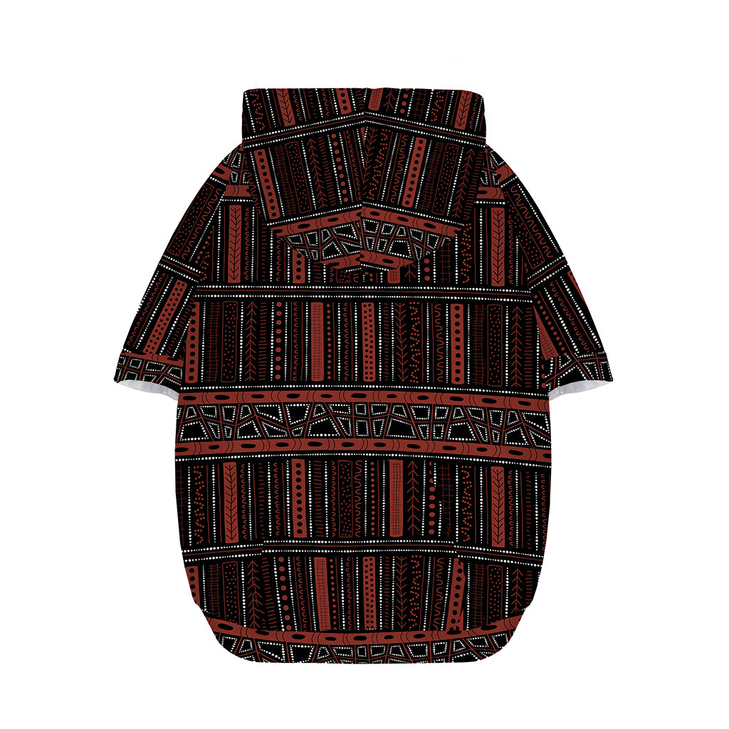 Aboriginal Indigenous Pattern Print Dog Zip Up Hoodie