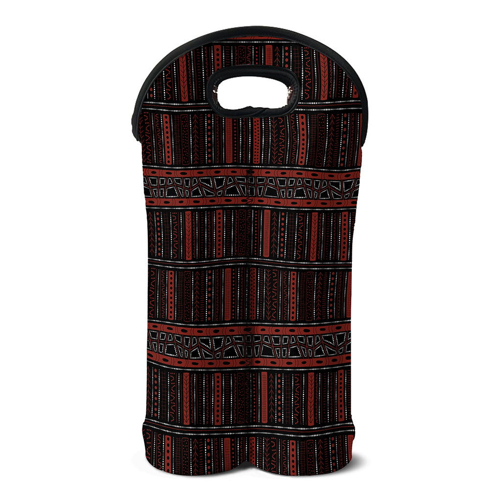 Aboriginal Indigenous Pattern Print Double Neoprene Wine Tote
