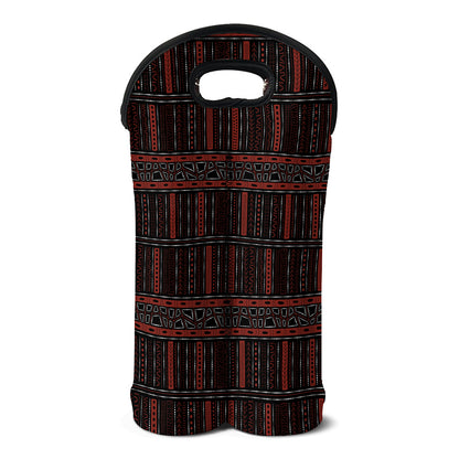 Aboriginal Indigenous Pattern Print Double Neoprene Wine Tote