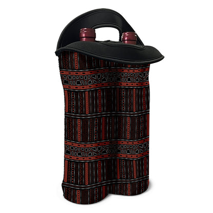 Aboriginal Indigenous Pattern Print Double Neoprene Wine Tote