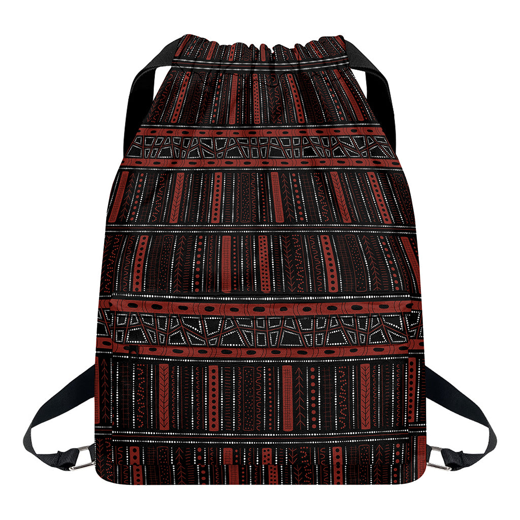 Aboriginal Indigenous Pattern Print Drawstring Backpack