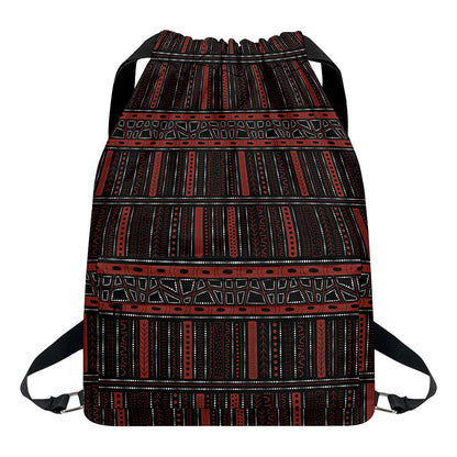 Aboriginal Indigenous Pattern Print Drawstring Backpack