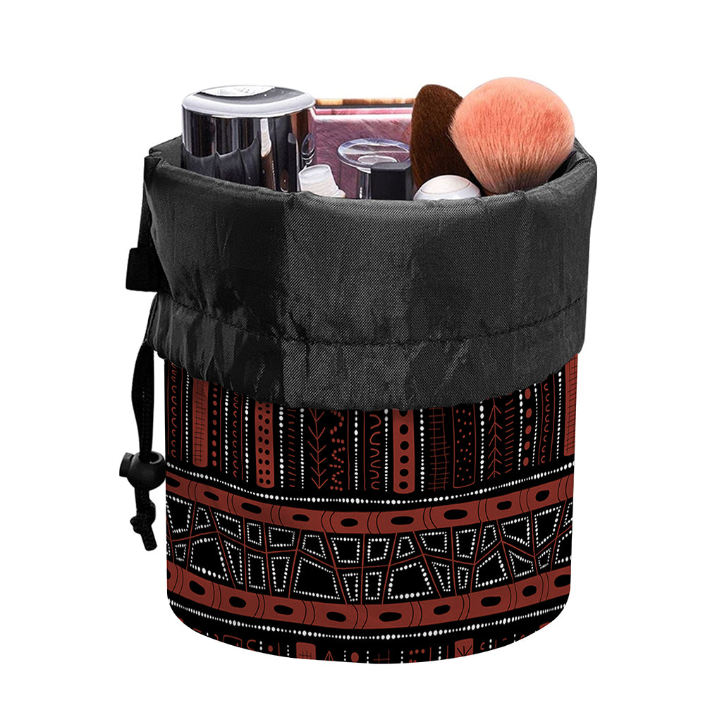 Aboriginal Indigenous Pattern Print Drawstring Makeup Bag